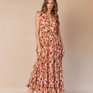 VICI Floral Tiered Maxi Dress
